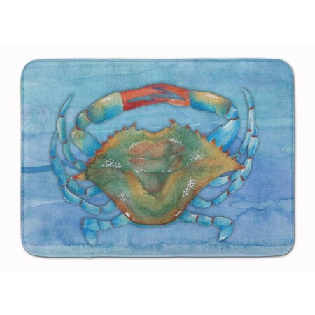 Carolines Treasures Blue Crab Machine Washable Memory Foam Mat BB8527RUG
